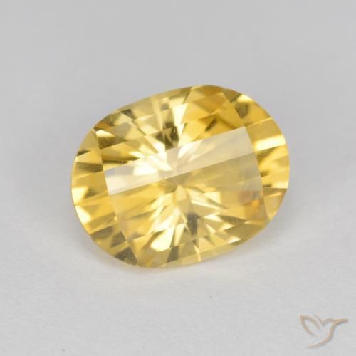 Citrino Oro natural de 2.22 ct, Ovalada, VVS