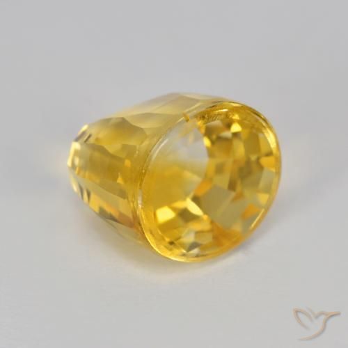 Citrino Dorado natural de 3.06 ct, Elegante, VVS-VS