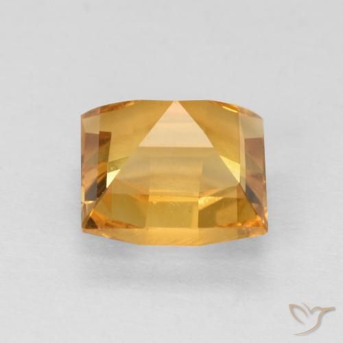 Citrino Dorado medio natural de 1.72 ct, Cuadrado, VVS