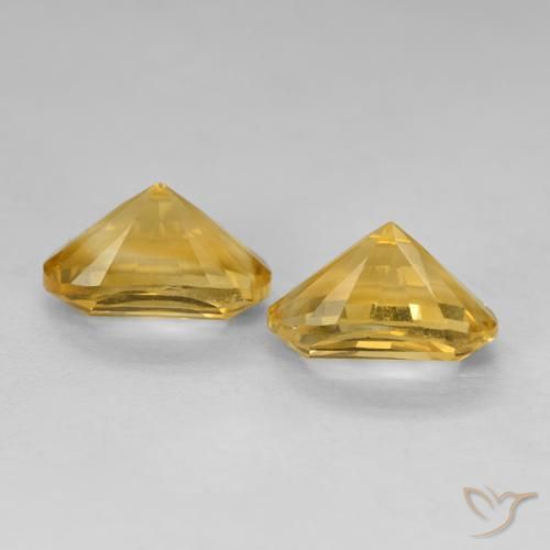 Gemas de Citrino Dorado intenso natural de 5.07 ct, Ovalada, VVS-VS