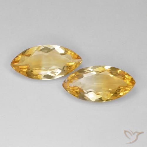 12.07ctw Natural Oro Citrino, Marquesa, VS