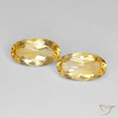 7.02ctw Natural Dorado medio Citrino, Ovalada, VVS