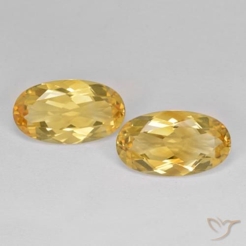 6.83ctw Natural Oro Citrino, Ovalada, VVS