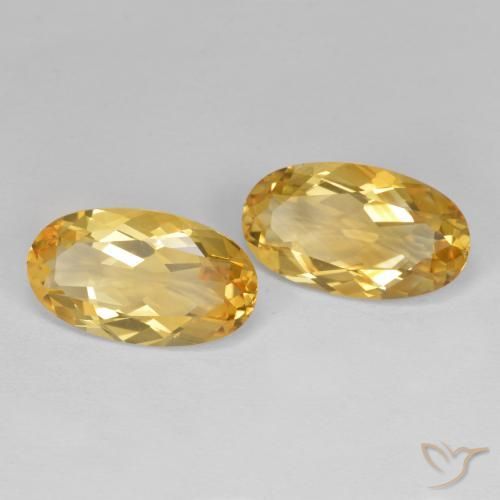 Gemas de Citrino Oro natural de 6.83 ct, Ovalada, VVS
