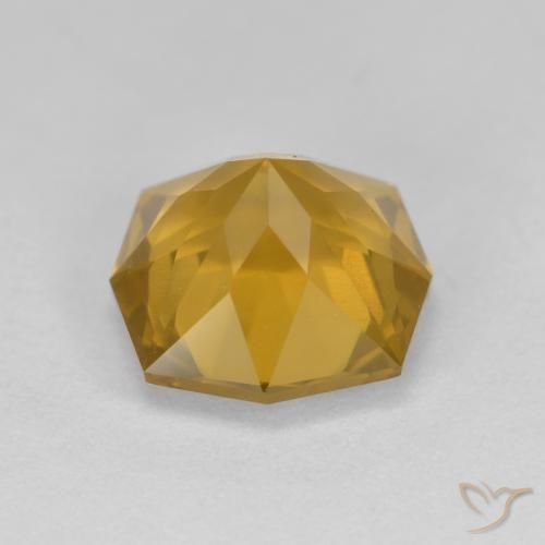 Citrino Naranja dorado natural de 3.72 ct, Elegante, VVS-VS