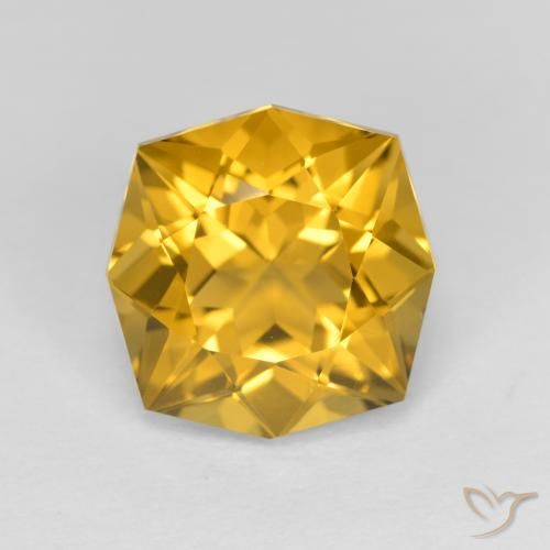 3.97ct Natural Naranja dorado Citrino, Elegante, VVS-VS