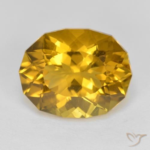 4.09ct Natural Dorado medio Citrino, Elegante, VS