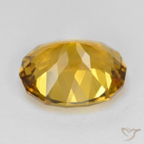 Citrino Dorado medio natural de 4.09 ct, Elegante, VS