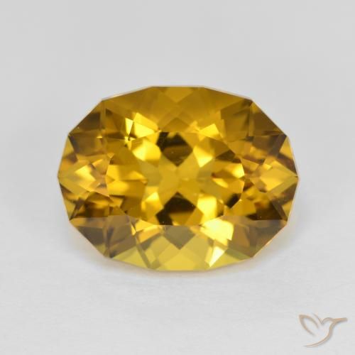 4.35ct Natural Dorado marrón Citrino, Elegante, VS