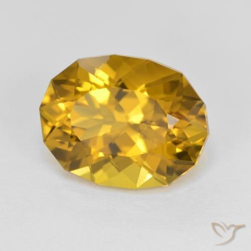 Citrino Dorado marrón natural de 4.35 ct, Elegante, VS