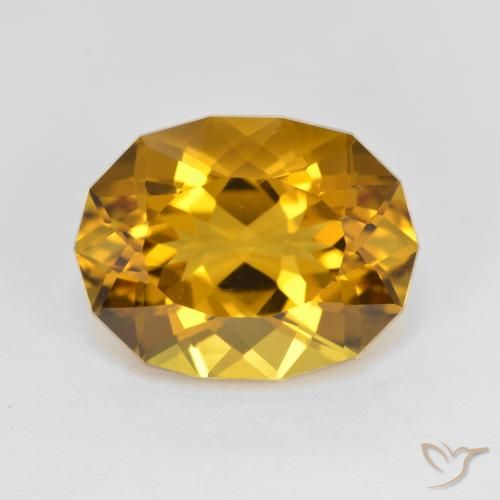 5.48ct Natural Dorado marrón Citrino, Elegante, VVS