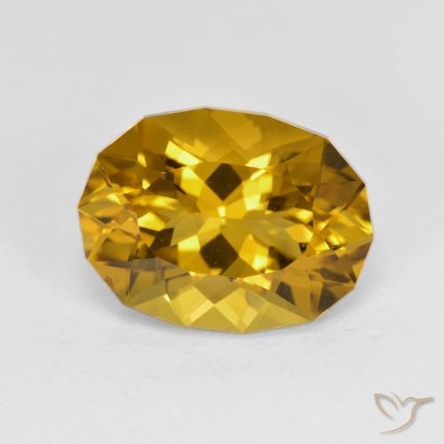 4.37ct Natural Dorado medio Citrino, Elegante, VS