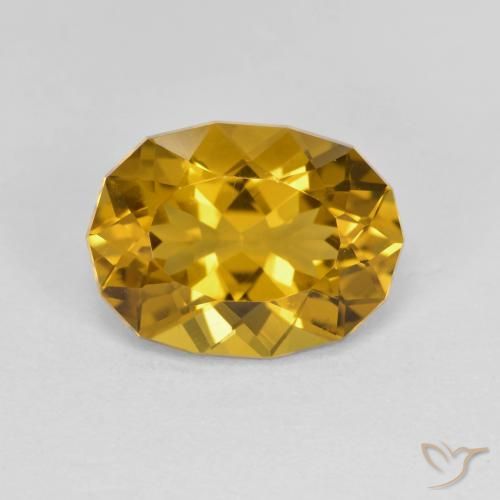3.23ct Natural Dorado medio Citrino, Elegante, VVS