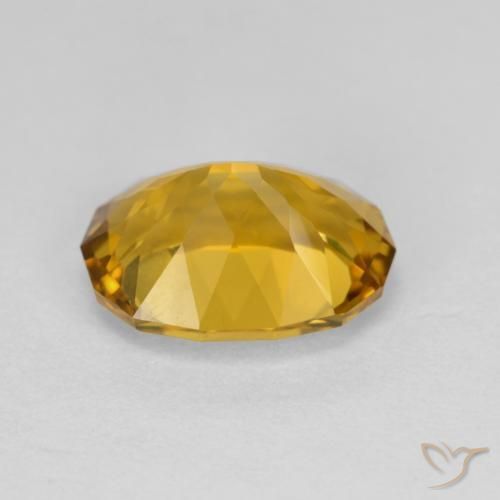 Citrino Dorado medio natural de 3.23 ct, Elegante, VVS
