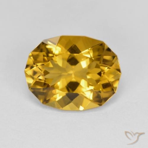 4.10ct Natural Dorado marrón Citrino, Elegante, VVS