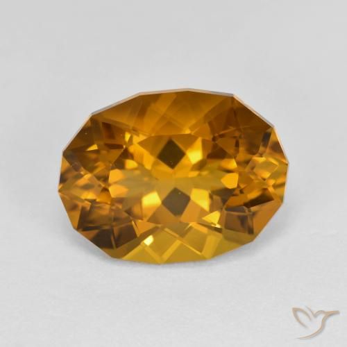 4.59ct Natural Marrón-oro Citrino, Elegante, VVS