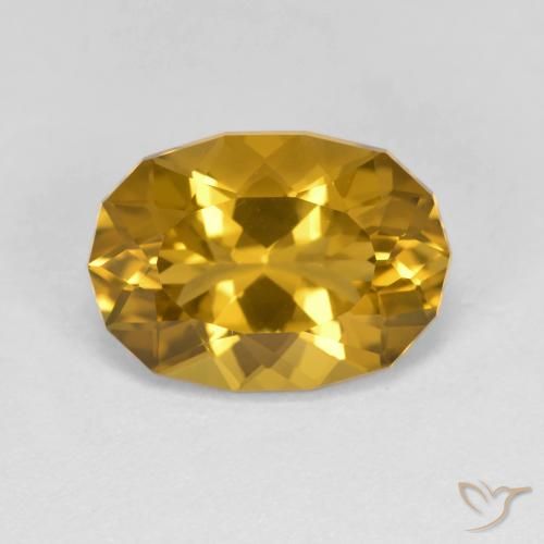 3.37ct Natural Naranja dorado Citrino, Elegante, VVS