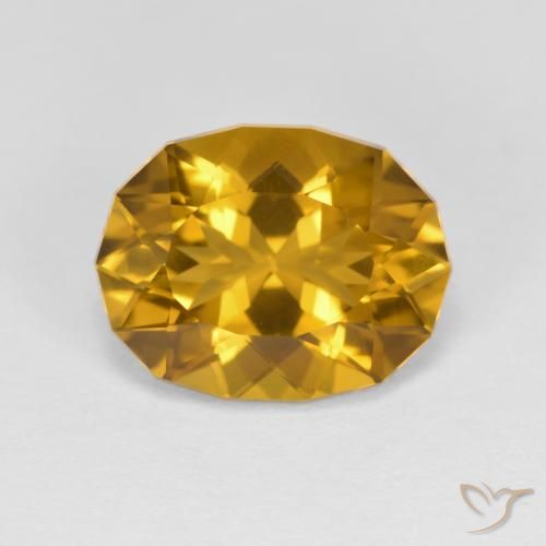 4.14ct Natural Naranja dorado Citrino, Elegante, VVS-VS