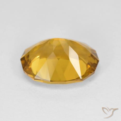 Citrino Naranja dorado natural de 4.14 ct, Elegante, VVS-VS