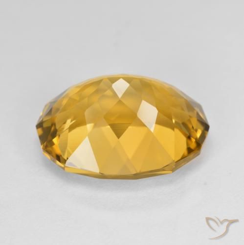 Citrino Marrón-oro natural de 9.60 ct, Elegante, VVS-VS