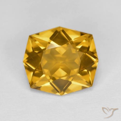 3.11ct Natural Dorado marrón Citrino, Elegante, VVS