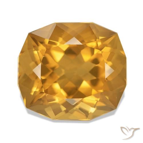 Citrino Medium Dark-Golden natural de 8.26 ct, Elegante, VVS