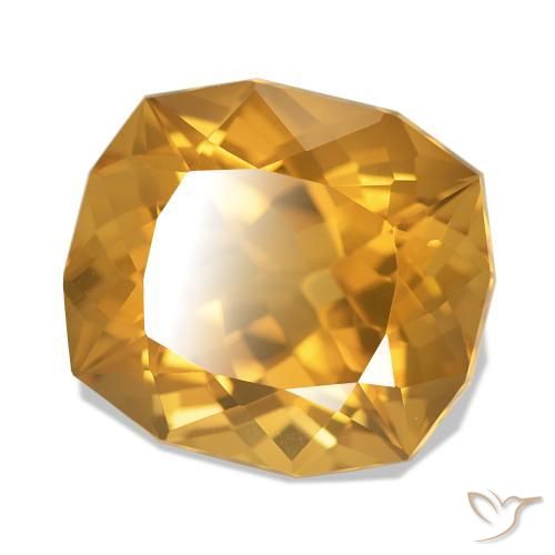 Citrino Medium Dark-Golden natural de 8.26 ct, Elegante, VVS