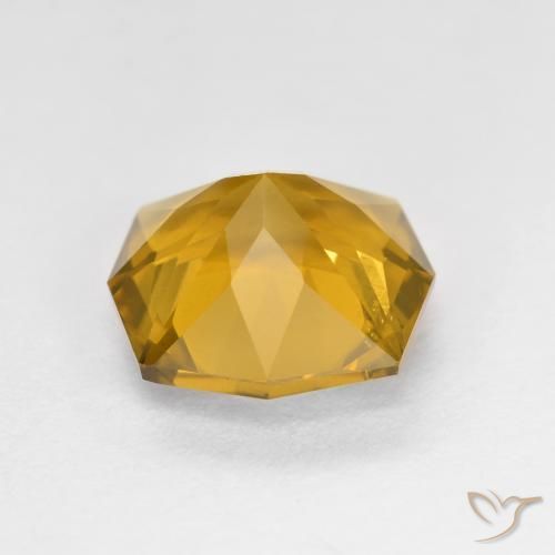 Citrino Dorado naranja natural de 2.65 ct, Corte Octágono / Esmeralda, VVS