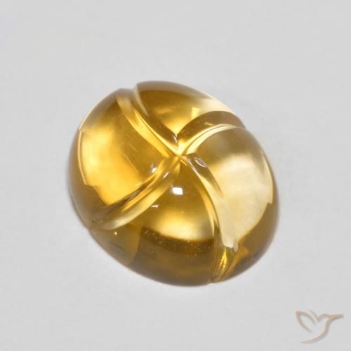 2.33ct Natural Naranja dorado Citrino, Ovalada, VVS-VS