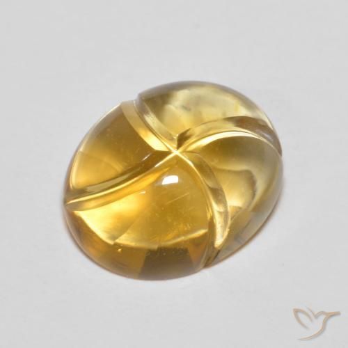 Citrino Naranja dorado natural de 2.33 ct, Ovalada, VVS-VS