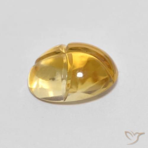 Citrino Naranja dorado natural de 2.33 ct, Ovalada, VVS-VS