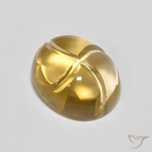 2.76ct Natural Dorado Citrino, Ovalada, Transparente