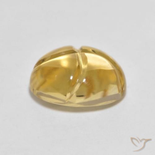 Citrino Dorado natural de 2.76 ct, Ovalada, Transparente