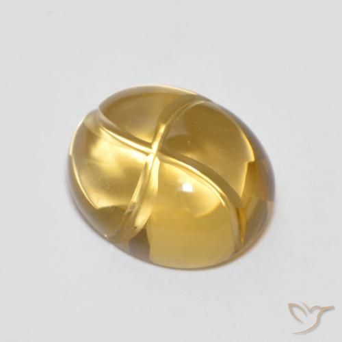 2.70ct Natural Naranja dorado Citrino, Ovalada, Transparente