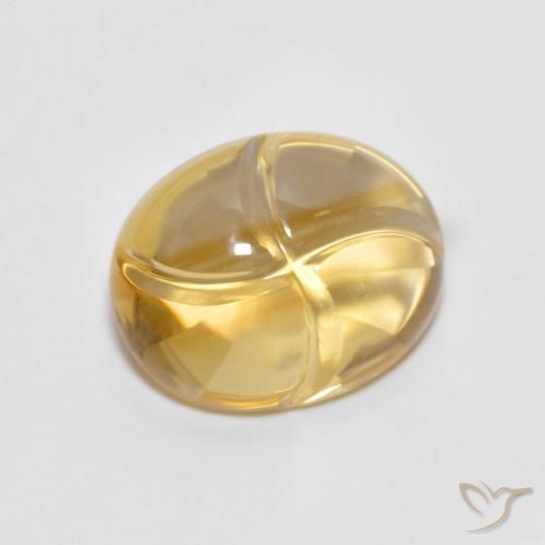 Citrino Dorado natural de 2.33 ct, Ovalada, Transparente