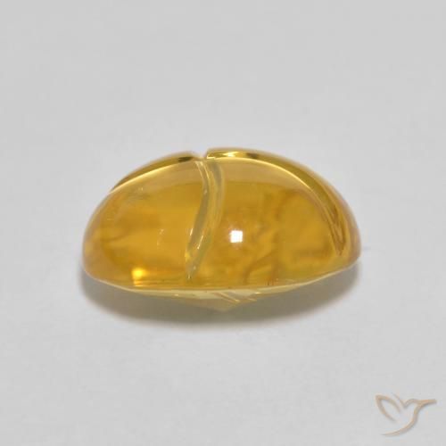 Citrino Naranja dorado natural de 2.83 ct, Ovalada, Transparente