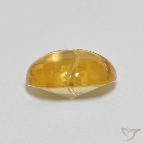 Citrino Naranja dorado natural de 2.60 ct, Ovalada, Transparente