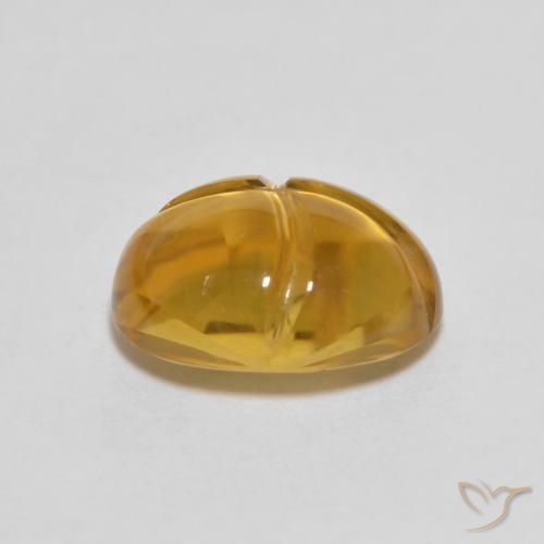 Citrino Naranja dorado natural de 2.54 ct, Ovalada, Transparente