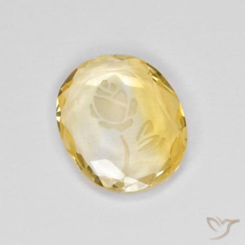 1.42ct Natural Dorado Citrino, Ovalada, Transparente