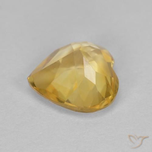 Citrino Oro natural de 1.07 ct, Forma de corazón, VS