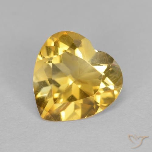 1.12ct Natural Oro Citrino, Corazón, VS