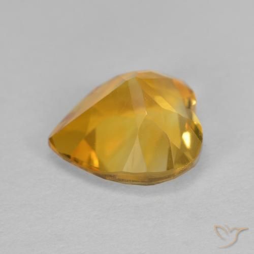 Citrino Oro natural de 1.12 ct, Corazón, VS