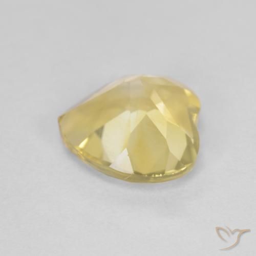 Citrino Dorado claro natural de 1.17 ct, Corazón, VS