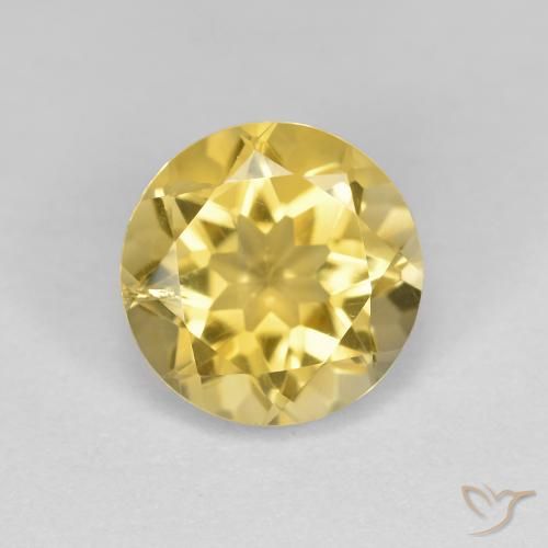 1.84ct Natural Dorado claro Citrino, Redondo, VS