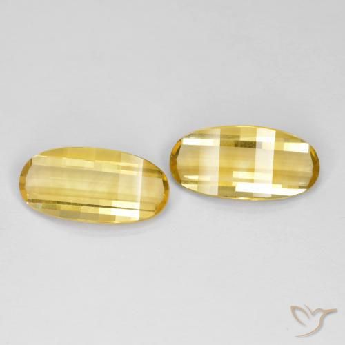 Gemas de Citrino Dorado natural de 4.80 ct, Elegante, VVS-VS