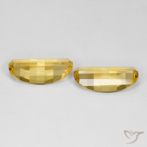 Gemas de Citrino Dorado natural de 4.80 ct, Elegante, VVS-VS