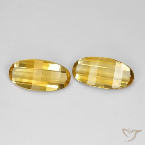 Gemas de Citrino Dorado natural de 4.54 ct, Elegante, VVS-VS