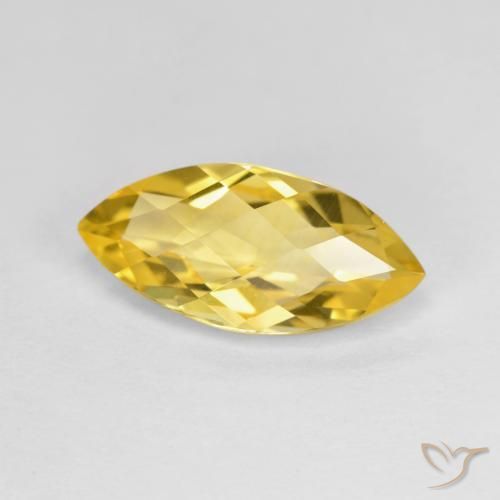 2.84ct Natural Dorado Citrino, Marquesa, VVS-VS