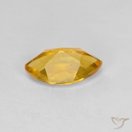 Citrino Naranja dorado intenso natural de 1.02 ct, Marquesa, VS