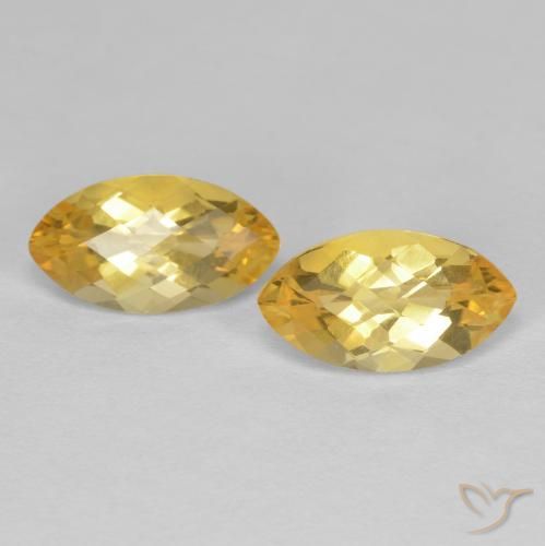 1.88ctw Natural Dorado Citrino, Marquesa, VS